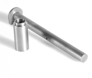 Evolution Gun Works 1 Piece Guide Rod w/Hole, 5in, .326in, Stainless Steel, Stainless, 10400