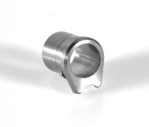 Evolution Gun Works Carry Bevel Barrel Bushing, Drop-in Govt .699 OD .580 Angle Bore, .125in, Steel, Stainless, 14202