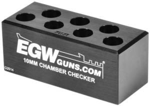 Evolution Gun Works Ammo Chamber Checker 10mm 7-hole, Black, 70135