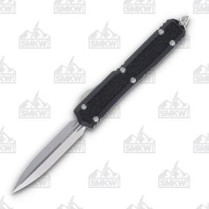 Microtech Signature Series Makora Stonewash D/E Black