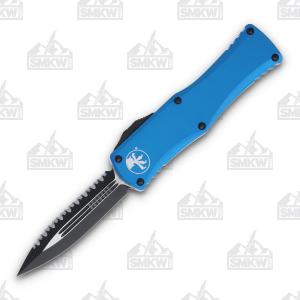 Microtech Hera Black D/E Blue Serrated