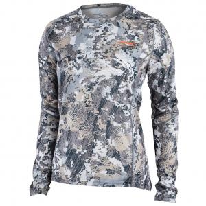 Sitka Women's Core Lt Wt Crew - LS Optifade Elevated II Large 10076-EV-L