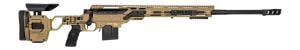 Cadex Inc CDX30LITE30824BR20I2F1 CDX30 Lite 308 Win 101 24 Black DLC Fluted Threaded Barrel Hybrid Tan Cerakote Receiver wPicatinny Rail MLOK Handguard Adjustable Folding Hybrid Tan Buttstock