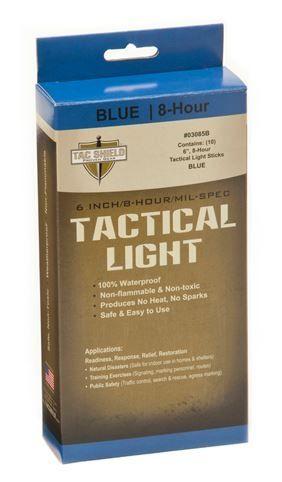 Tac Shield Tactical 8 Hour Light Stick, Blue, 10 Pack 03085B