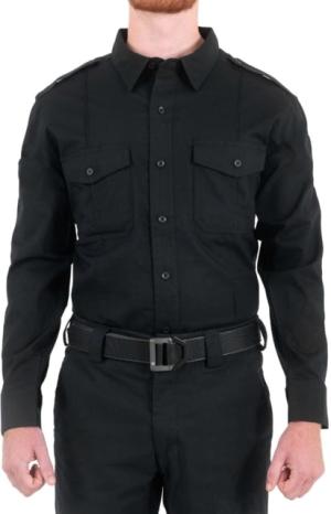 First Tactical Pro Duty Unifrom Long Sleeve Shirt - Men's, Regular, Black, 2XL, 111011-019-XXL-R
