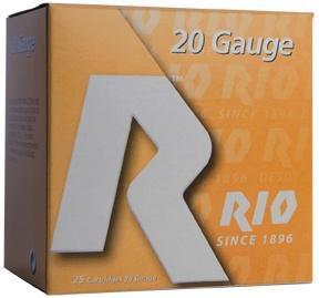 Rio Sub Gauge Top Target Loads TT208, 20 Gauge, 2-3/4", 7/8 oz, 1250 fps, #8 Shot, 25 Rd/bx