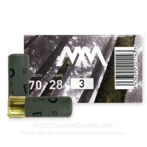 12 Gauge - 2-3/4" 1oz. #3 Shot - BioAmmo Lux Steel - 250 Rounds