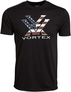 Vortex Stars and Stripes Short Sleeve T-Shirts - Men's, Black, 3XL, 121-13-BLK3X