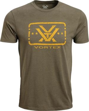 Vortex Trigger Press SS T-Shirt - Men's, Medium, Military Heather, 122-01-MIHM