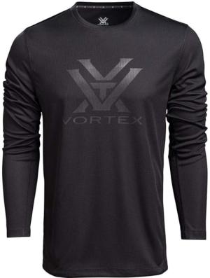 Vortex Core Logo LS Performance Grid Shirt - Men's, Extra Large, Black, 222-43-BLKXL