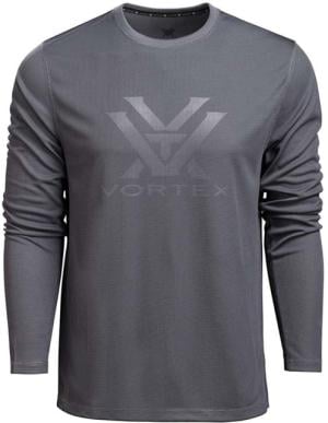 Vortex Core Logo LS Performance Grid Shirt - Men's, Turbulence, L, 222-43-TRBL