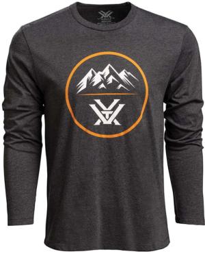 Vortex Three Peaks LS T-Shirt - Men's, Small, Charcoal Heather, 222-01-CHHS