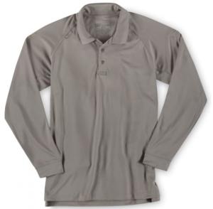 5.11 Tactical Performance Long Sleeve Polo - Men's, Extra Large, Tall, Silver Tan, 72049T-160-XL
