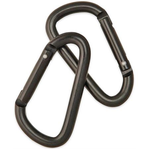Camcon 23010 Small Non-Locking Carabiners with Black Finish Aluminum Construction