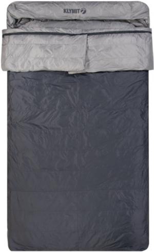 Klymit KSB Double Sleeping Bag, Grey / Light Grey, Double, 13DHGY30E