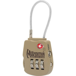 Maxpedition Gear TSALOCK Tactical Luggage Lock with 3-Dial Combination TSA Lock