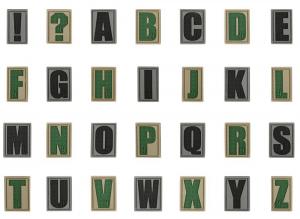 Maxpedition Letter Patches | Rubber | LAPoliceGear.com