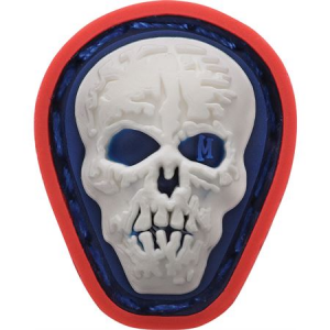 Maxpedition Gear MCHSC Hi Relief Skull Micropatch White, Navy Blue and Red