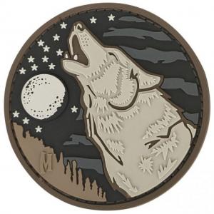 Maxpedition Wolf Morale Patch,2.4x2.4in,Arid WOLFA