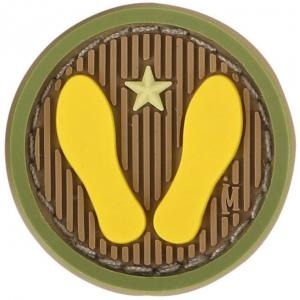 Maxpedition Yellow Footprints Patch | Arid | Rubber | LAPoliceGear.com