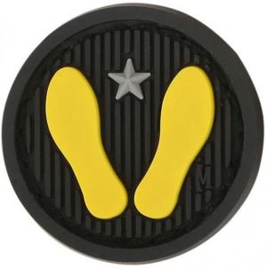 Maxpedition Yellow Footprints Morale Patch,1x1in,SWAT YWFTS