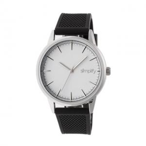 Simplify The 5200 Strap Watch, White/Black, SIM5201