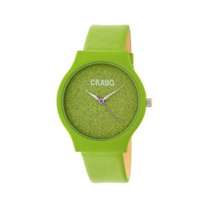 Crayo Crayo Glitter Strap Watch, Green, CRACR4503