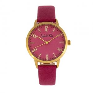 Sophie And Freda Vancouver Leather-Band Watch, Pink, One Size, SAFSF4903