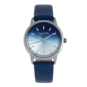 Sophie And Freda San Diego Leather-Band Watch, Blue, One Size, SAFSF5102
