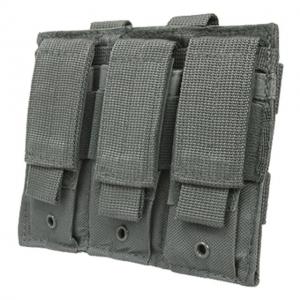 VISM Triple Pistol Mag Pouch, Urban Gray, 6in. W x 1in. H x 6.5in. 196662