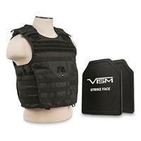 VISM By NcSTAR Expert Plate Carrier Vest with Two 10x12&amp;quot; Level 3+ Body Armor Plates