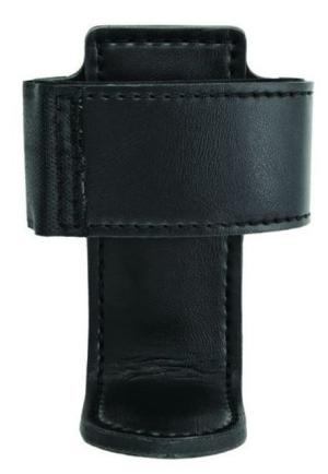Hero's Pride L-style Radio Holder, Medium, Adjustable, AirTek, Smooth, Black, Medium 1442BP
