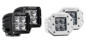 Rigid Industries D-Series PRO Hybrid-Flood LED - Pair - Black, 202113