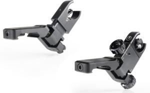 Ultradyne C4 Offset Folding Front and Rear Sight RH UDBlack Combo 308/7.62, Black, UD11430