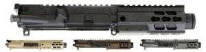 Brigade Manufacturing AR Complete Upper Receiver Forged, 9mm, 5.5 inch Barrel, FDE Mini Can, 5 inch Rail, No Charging Handle NO BCG, U091552V