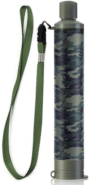 Membrane Solutions Water Filter Straw Camo