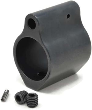 STNGR Low Profile Set Screw Gas Block for AR15/M4, .750 in, Black, LPGB