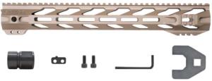 STNGR RPTR M-Lok Free Float Handguard, AR15/M4, 15in, Cerakote, Magpul FDE, 15RM-FDE