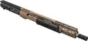 Bilson Arms BA-15FC Pump Style Forward Charging Upper Assembly, 5.56mm/.223 Remington, 24.5in, 16in, 1-7 Twist, 1/2-28, Free-Float, A2 Birdcage, Cerakote/Anodized, FDE/Black, ARUFSFN1001