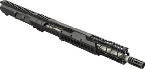 Bilson Arms BA-15FC Pump Style Forward Charging Upper Assembly, 5.56mm/.223 Remington, 24.5in, 16in, 1-7 Twist, 1/2-28, Free-Float, A2 Birdcage, 416R Stainless Steel, Anodized, Anodized Black, ARUFSAN1001