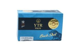 YTR Troy 12 Gauge Ammunition 2 3/4" 1.2oz 00 Buck Shot - 12275009P1.2 Case of 200 (20 Boxes of 10) - Free Shipping - brass case - MPN 12275009P1.2 ( UPC - 850046699191)