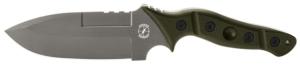 Sniper Bladeworks MAMU Fixed Blade Knife, 5.46in, 420HC Steel, Fixed Blade, OD Green Handle, Satin, MAMUODGSAT