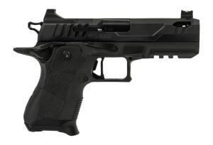 Oa Defense 2311 Pro Compact Frame 9mm Luger 15+1 4.25” Ported Barrel, DLC Black Steel Optic Ready/Serrated Slide, Black Aluminum Frame w/Picatinny Rail, Black Polymer Grip, Ambidextrous