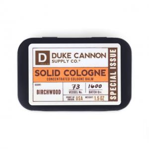 Duke Cannon Supply Co Solid Cologne, Birchwood, 1.5 oz Tin, SCBIRCHWOOD