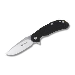 Steel Will Cutjack Folding knife with Black FRN Handle and Satin Finish D2 Steel 3.50" Clip Point Plain Edge Blade Model C22M-1BK