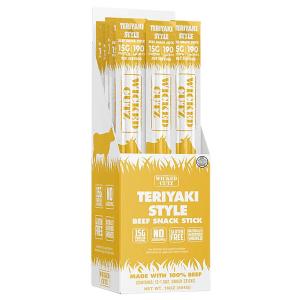 Wicked Cutz WCBS12TY Teriyaki Beef Sticks 12 Pack