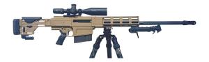 HM Defense HM50MAX50BMGFDE HM50 Max 50 BMG 101 2925 Black Match Grade Threaded Barrel FDE Cerakote Aluminum Receiver wPicatinny Rail MLOK Handguard Picatinny RailArca Rail Forend Adj Cheekpi