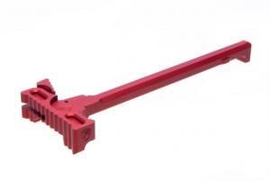 Fortis Manufacturing 5.56MM AR15/M16 Hammer Charging Handle, Hardcoat Anodized, Red, Medium, 556-Hammer-ANO-RED