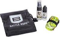 Battle Rope Pistol Cleaning Kit With Mini Bottles And Bag - .44 Cal / .45 Cal