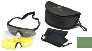 Revision Sawfly Eyeshield Deluxe Kit - Regular Green, Clear, Solar Yellow Lenses 400760261